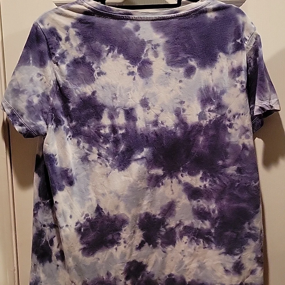 Danskin Blue Tie Dye Tee Size L